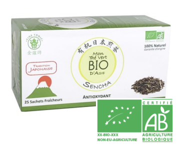 Mon Thé Vert BIO - Thé vert Matcha - Fine Tonic - 80g