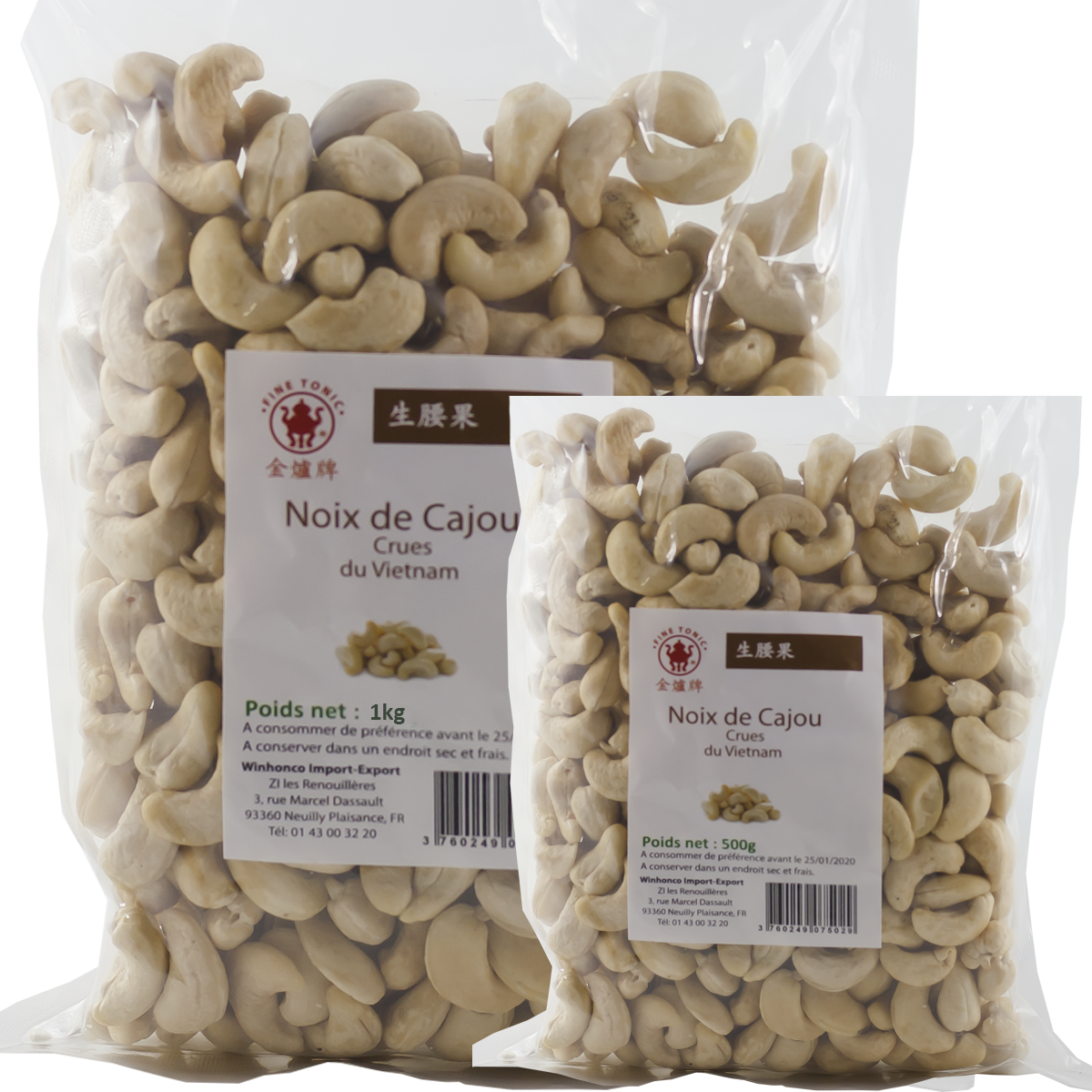 Noix de Cajou crues (500g & 1kg)-image