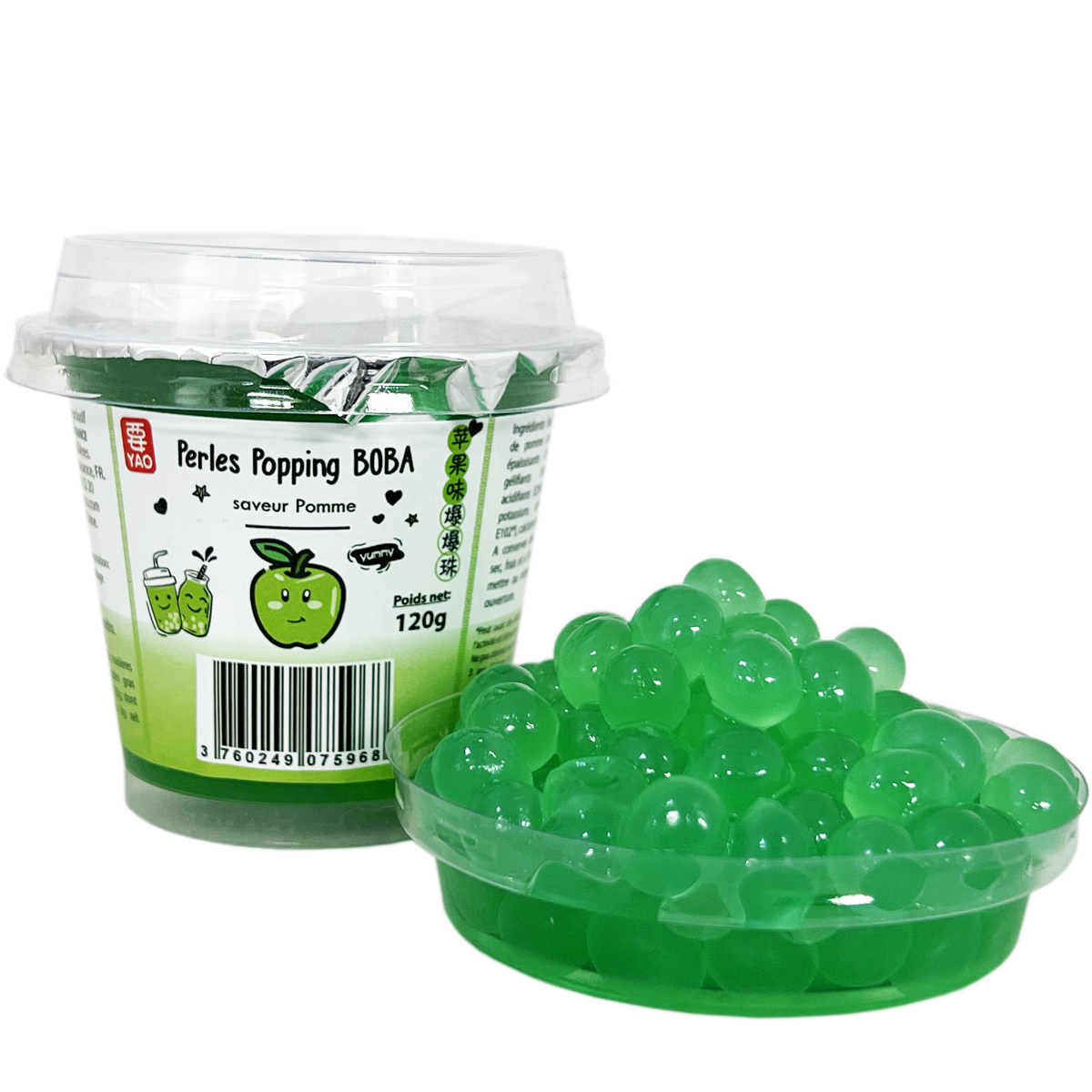 YAO Popping Boba 120g - Pomme-image