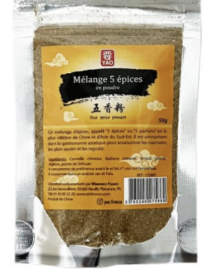 Mélange 5 épices en poudre (50g & 500g)-image